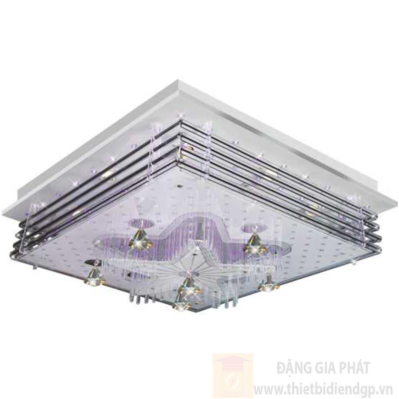 Đèn ốp trần Led vuông L600*W600, E14*12 lamp, Led color changer